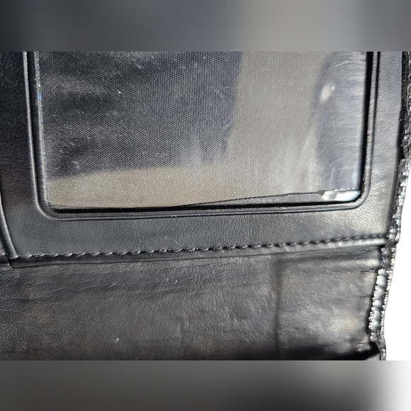 Coach Black and Gray Dotted Op Art Bifold Signature Wallet/clutch - Picture 10 of 10